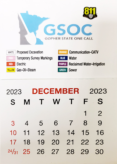An image of the 2024 GSOC Mini Calendar